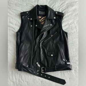 Scotch & Soda leather vest